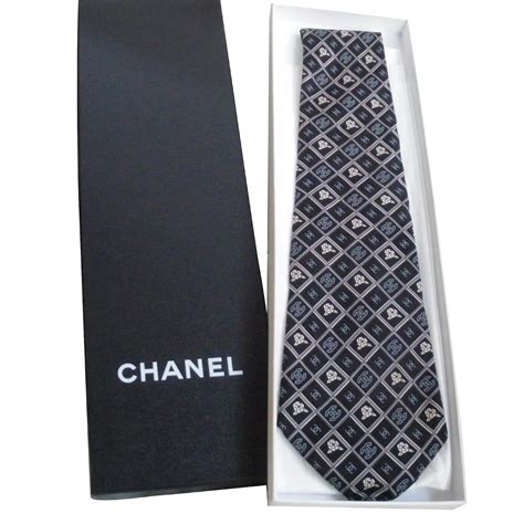 chanel crystal tie|Chanel ties for sale.